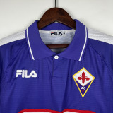 1998-1999 Fiorentina Home Retro Long Sleeve Soccer Jersey (长袖)