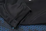 24-25 Napoli Blue Black Kids Half Pull Tracksuit (童装)(半拉链)