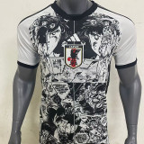23-24 Japan Anime Edition Black White Fans Training Shirts (白ad足球小将)