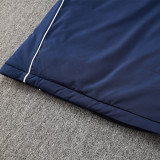 24-25 Bayern Royal Blue Hooded Windbreaker Fabric Cotton Coat #G199(红标)