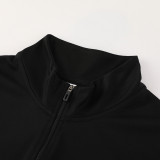 2024 AD Black Half Pull Tracksuit #AB06 (半拉链)