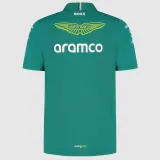 2025 F1 Aston Martin Polo Green Racing Suit(有领)