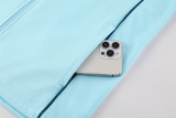 24-25 Marseille Light blue Hoodie Jacket Tracksuit #01