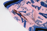 C2444 Jordan Pink Blue Casual Short Pants