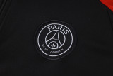 24-25 PSG Black Kids Half Pull Tracksuit (童装)(半拉链)