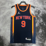 22-23 KNICKS BARRETT #9 Black Top Quality Hot Pressing NBA Jersey (Trapeze Edition) 飞人版