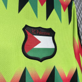 Palestina FC Red Green Retro Soccer Jersey