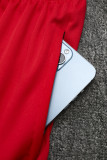 24-25 Fluminense Red Half Pull Tracksuit (半拉链)