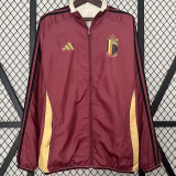 24-25 Belgium Red & Khaki Double Sided Windbreaker (双面风衣)
