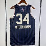 23-24 ALL-STAR ANTETOKOUNMPO #34 Blue Top Quality Hot Pressing NBA Jersey