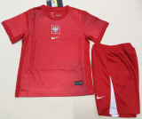 24-25 Poland Away Kids Soccer Jersey