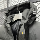 24-25 MF7 KELME Black Hooded Cotton Coat #棉衣
