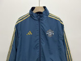 24-25 Man Utd Blue & Black Double Sided Windbreaker (双面风衣)