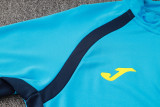 2024 JOM Lake Blue Half Pull Tracksuit (半拉链)
