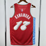 24-25 Grizzlies KAWAMURA #17 Red City Edition Top Quality Hot Pressing NBA Jersey