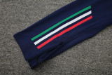 24-25 Italy Royal Blue Kids Half Pull Tracksuit (童装)(半拉链)