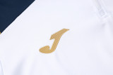 2024 JOM White Half Pull Tracksuit #2492(半拉链)