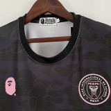 23-24 Inter Miami Black Joint Edition Fans Soccer Jersey (左袖带图案) 猿