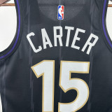 24-25 Raptors CARTER #15 Black City Edition Top Quality Hot Pressing NBA Jersey
