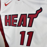 22-23 HEAT JAQUEZ JR. #11 White Top Quality Hot Pressing NBA Jersey (V领）