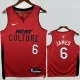 24-25 HEAT JAMES #6 Red City Edition Top Quality Hot Pressing NBA Jersey (V领）