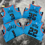 SUNS AYTON #22 Blue Top Quality Hot Pressing NBA Jersey