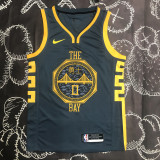 2018 WARRIORS PAYTON II #0 Black Gray Top Quality Hot Pressing NBA Jersey