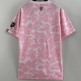 23-24 Inter Miami Pink Joint Edition Fans Soccer Jersey (左袖带图案) 猿