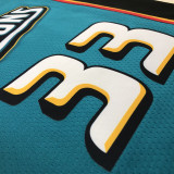 22-23 Pistons HILL #33 Blue Top Quality Hot Pressing NBA Jersey (Retro Logo)