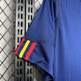 2010 Spain Away Royal Blue Retro Soccer Jersey(带胸前决赛字)