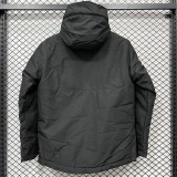 24-25 PSG Jordan Cotton Thickened warm Black Outdoor Jackets #P2加棉冲锋衣