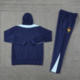 24-25 France Royal Blue Hoodie Tracksuit (卫衣套装)