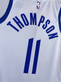 22-23 WARRIORS THOMPSON #11 White Top Quality Hot Pressing NBA Jersey (V领)