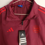 24-25 Bayern Jujube red Windbreaker