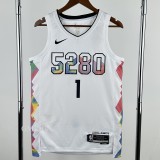 24-25 Nuggets PORTERJR. #1 White City Edition Top Quality Hot Pressing NBA Jersey