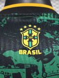 24-25 Brazil Green Black Special Edition Player Version Soccer Jersey