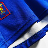 1998 ZIDANE #10 France Home Retro Soccer Jersey(右胸带小字)