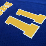 22-23 WARRIORS THOMPSON #11 Blue Top Quality Hot Pressing NBA Jersey (Retro Logo)