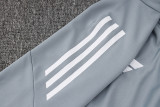 2025 AD Grey Half Pull Tracksuit (半拉链)