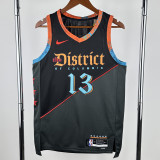 23-24 Wizards POOLE #13 Black City Edition Top Quality Hot Pressing NBA Jersey