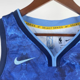 22-23 WARRIORS CURRY #30 Blue Glory Edition Top Quality Hot Pressing NBA Jersey (V领) 荣耀版
