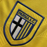 1993-1995 Parma Yellow Retro Soccer Jersey