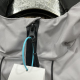 24-25 PSG Jordan Cotton Thickened warm Grey Outdoor Jackets #A805加棉冲锋衣