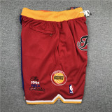 Rockets Knicks Red blue City Edition Top Quality NBA Pocket Pants *火箭拼尼克斯