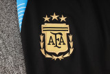 24-25 Argentina Black Half Pull Tracksuit (半拉链)