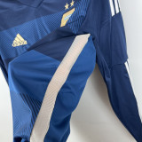 2014 Argentina Away Long Sleeve Retro Soccer Jersey (长袖)