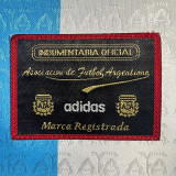 1994 Argentina Home Retro Soccer Jersey (钢印纹）