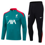 24-25 LIV Green Half Pull Tracksuit (半拉链)
