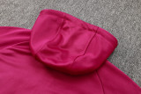 24-25 PSG Jujube red Hoodie Half Pull Tracksuit #F598半拉连帽
