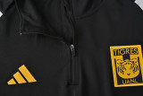 24-25 Tigres UANL Black White Half Pull Tracksuit (半拉链)